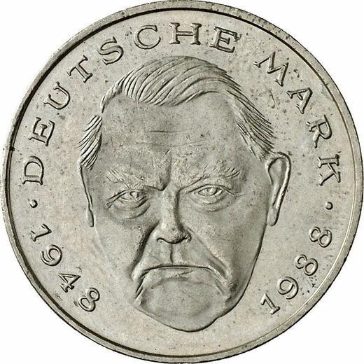 Германия 2 марки 1989 F 