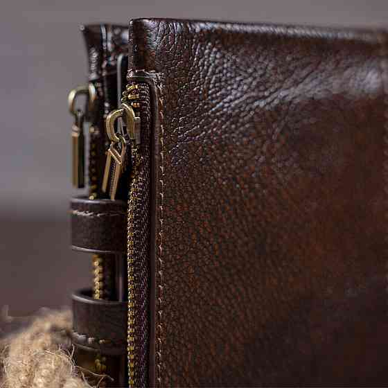 Кошелек Vintage 14602 кожаный Коричневый Киев