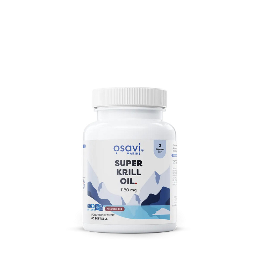 Олія криля Osavi Super Krill Oil 1180 мг 60 капсул Луцьк - фото 1