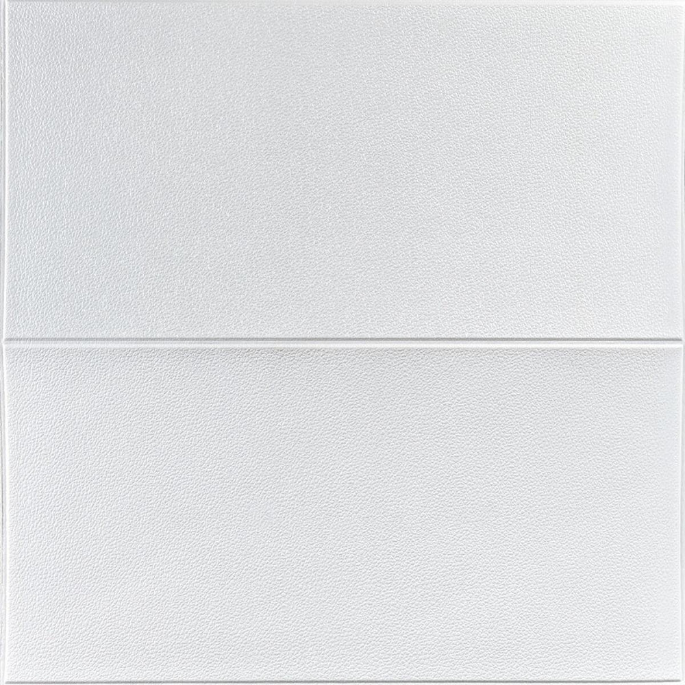 Панель стеновая 3D 700х700х3мм Квадрат белый SW-00001802 Днепр - изображение 1