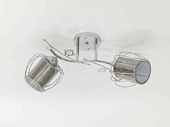 Стельова люстра на 2 плафони 91187B/2 хром Коломия