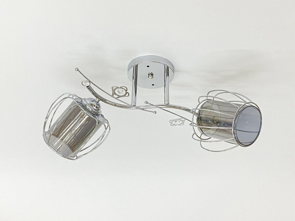 Стельова люстра на 2 плафони 91187B/2 хром Коломия - фото 1