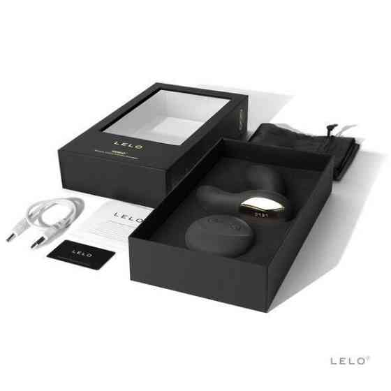 Масажер простати LELO Hugo Black, 2 мотори, пульт ДК, керування рухом Sex Aura Київ