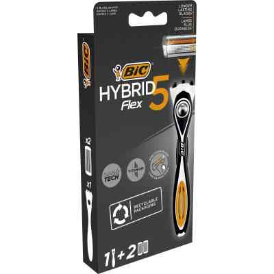 Бритва Bic Flex 5 Hybrid з 2 змінними картриджами (3086123644922) Вінниця