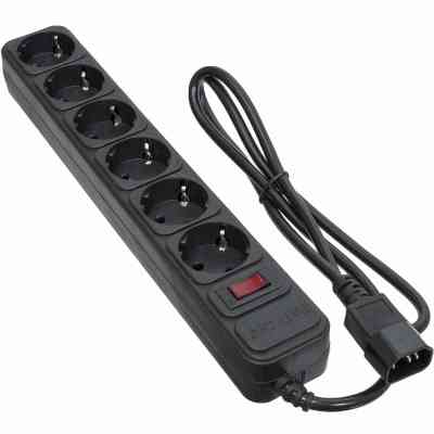 Мережевий фільтр живлення Patron 1 m3*1mm2 (SP-1063U) 6 розеток BLACK (EXT-PN-SP-1063U) Вінниця