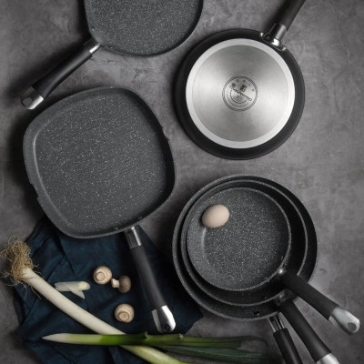 Сковорода MasterPro Home edition, Вок з кришкою, 28 см (BGMP-3289-BK) Вінниця - фото 7