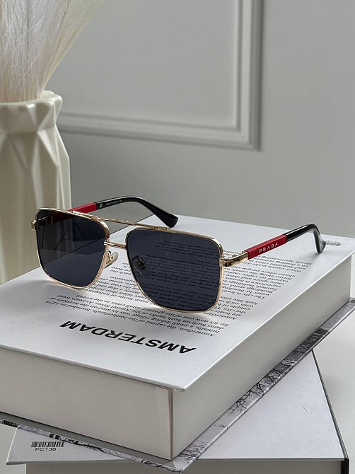 Окуляри унісекс Prada  з металевою оправою на середнє обличчя 🔥 Київ - фото 2