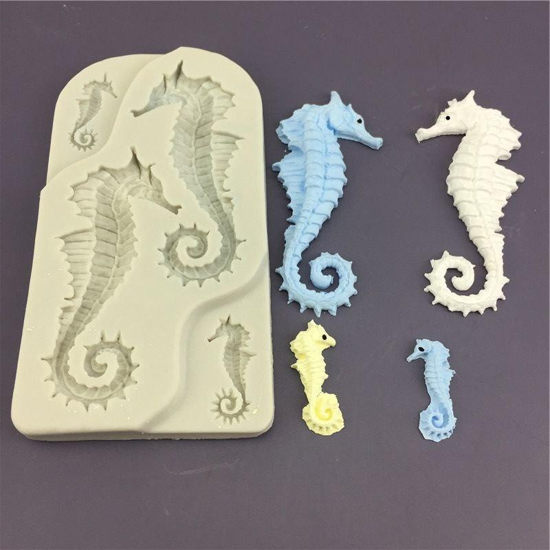 Молд рыба Морской конёк 125 на 65 мм серый Киев - изображение 10