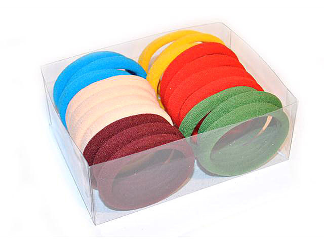 Резинки из микрофибры для волос цветные упаковка 20 шт Киев - изображение 1