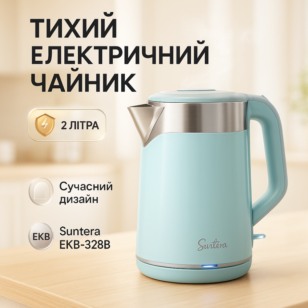 Электрочайник чайный Suntera, Хороший электрический чайник, Металлические электрические чайники RI-82 Львов - изображение 18