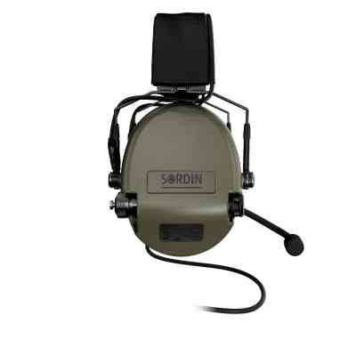 Наушники для стрельбы Sordin Supreme MIL CC Slim Headband Green PVC (74332-06-S) Винница