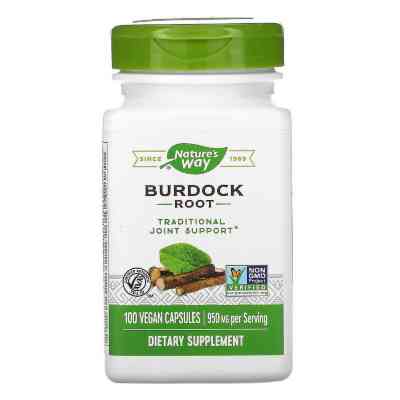Трави Nature's Way Корінь Лопуха, Burdock Root, 475, 100 капсул (NWY11200) Вінниця