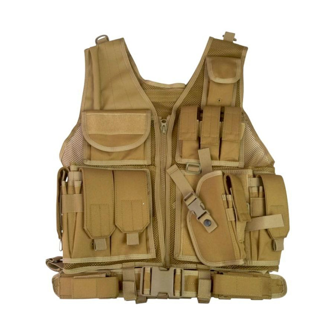 Разгрузочный жилет Kombat UK Cross Draw Tactical Vest (Койот) Винница - изображение 1