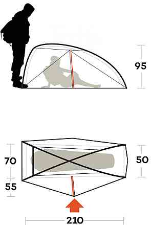 Намет одномісний Ferrino Nemesi 1 Pro Green (91211QVVFR) Київ
