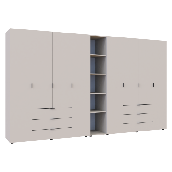 Комплект шкафов для одежды Doros Гелар (3 шт.) 348,2х49,5х203,4 см Кашемир (DRS-011255) Львов