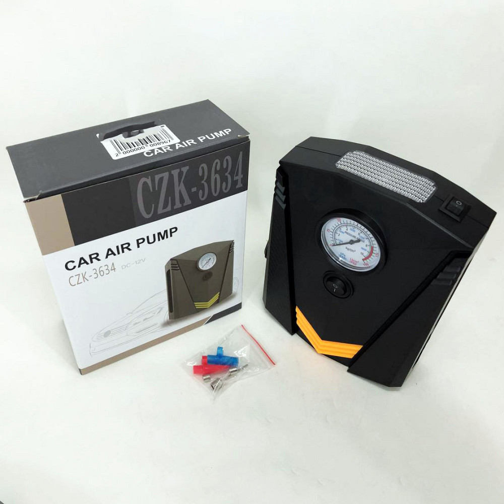 Портативний акумуляторний насос 12V, Компресор насос для машини, Автонасос електричний PQ-60 Івано-Франківськ - фото 6