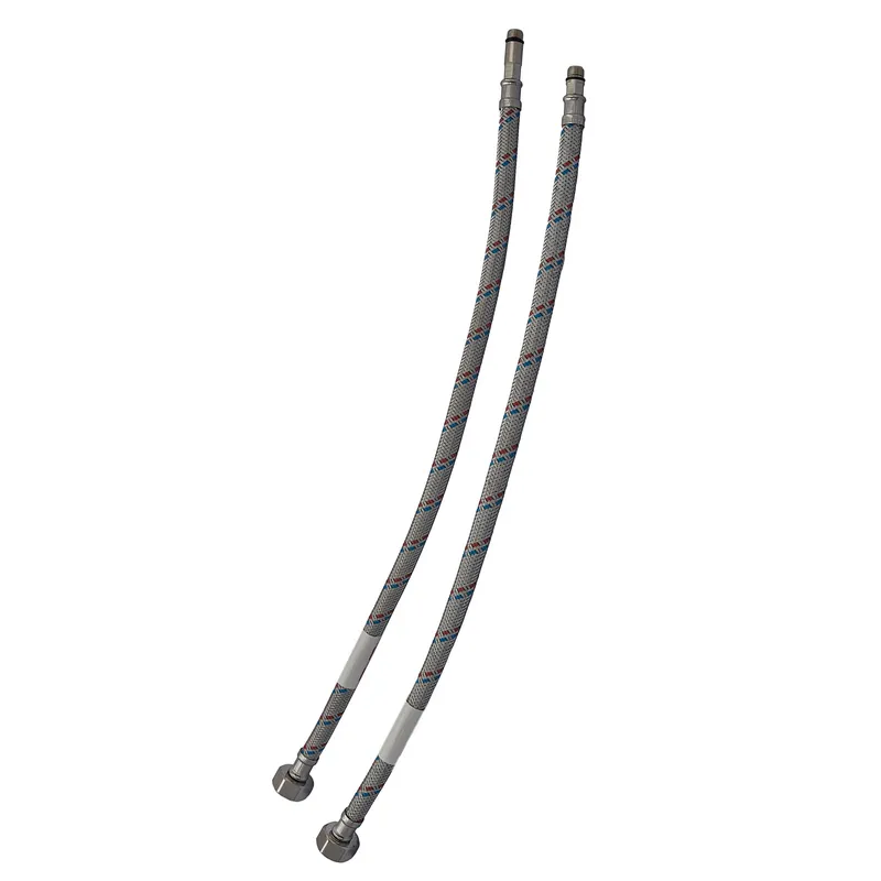 Гнучкі шланги для змішувача Гайка 1/2'' - Штуцер M10 (30 см) 2 шт ZERIX (ZX1571) Київ - фото 1