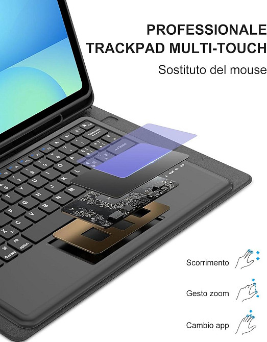 Чехол-клавиатура для Samsung Tab S10 FE Plus 13.1