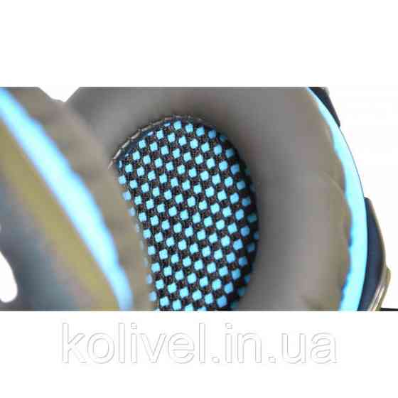 Навушники з мікрофоном Microlab G6 black+blue (G6_b+b) Киев