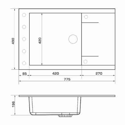 Мийка кухонна GRANADO Almeria ivory (gr3104) Вінниця