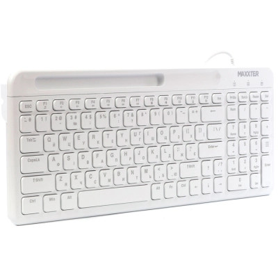 Клавиатура Maxxter KB-01W-UA USB White (KB-01W-UA) Винница - изображение 3