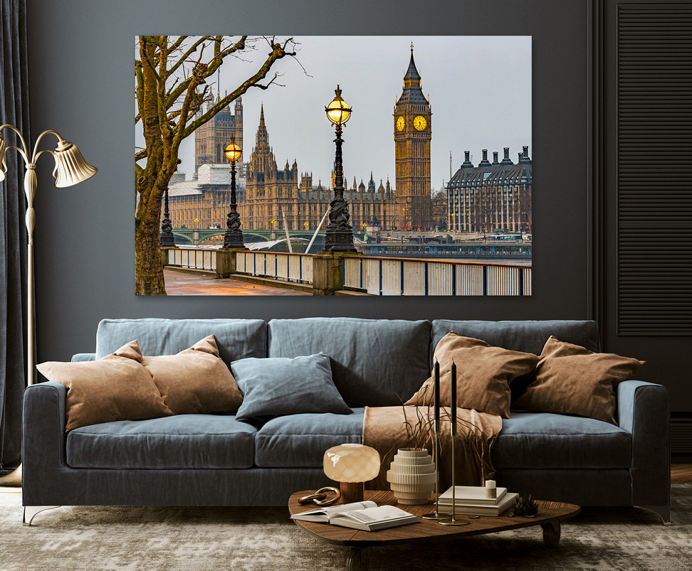 Картина полотно у вітальню / спальню     Лондон     MLP_221 ( 60х30см ) 60x100 см Київ - фото 3