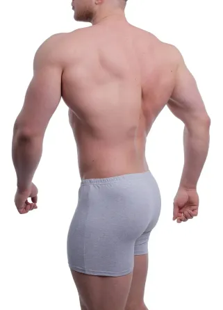 Труси чоловічі шорти однотонні з бавовни. Колір Сірий меланж Atlet 950119 52 Київ