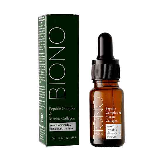 Сироватка для шкіри навколо очей та повік Peptide Complex & Marine Сollagen Biono 10 мл Вінниця