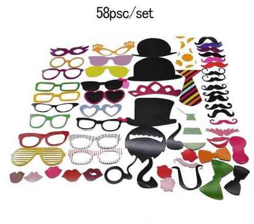 Фотобутафория для праздника 58 деталей one size разноцветный Киев