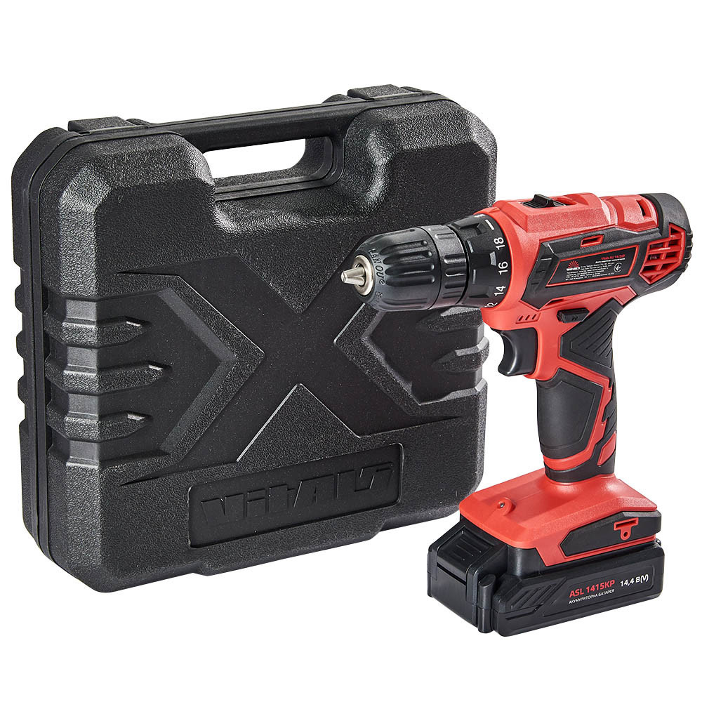 Дриль-шурупокрут акумуляторний Vitals AU 14/2KP Харків - фото 1