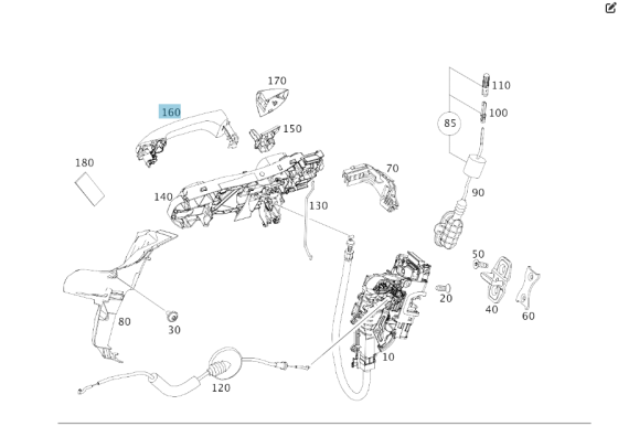 Mercedes-Benz  A0997605601 Зовнішня ручка відкриття правих дверей з KEYLESS-GO C-Class W205 GLC X253 GLE Coupe C292 AMG GT Coupe С190 S-class short W2 Одесса