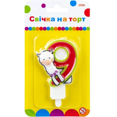 Свеча Maxi Llama "9" висотою 7,62 см (MX622068-9) Винница - изображение 1