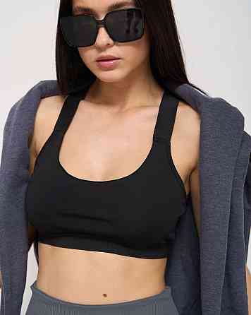 Спортивный женский кроп топ - перекрест на спинке Nicoletta 10074 XXL Киев