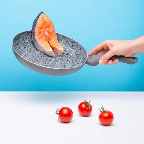 Антипригарная сковорода для овощей Well, Качественная алюминиевая антипригарная сковорода ZK-14 Львов - изображение 3