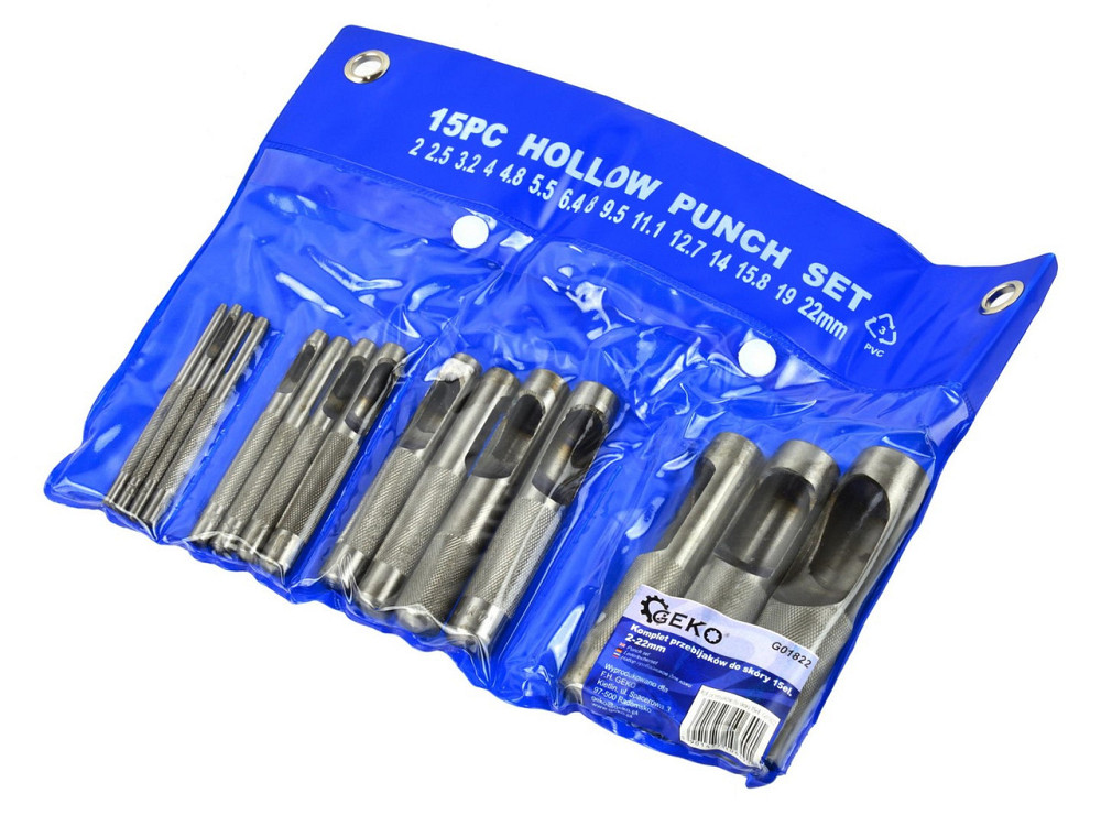 Діркопробивач шкіри "GeKo" 2,0-22,0мм, к-т 15 шт. Киев - изображение 1