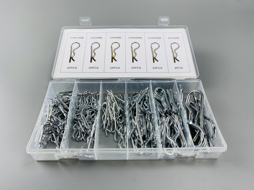 Набір шплінтів типу R метричних 150 шт. Пружинний штифт (6 різновидів шплінтів в одному наборі) Мукачево - фото 9