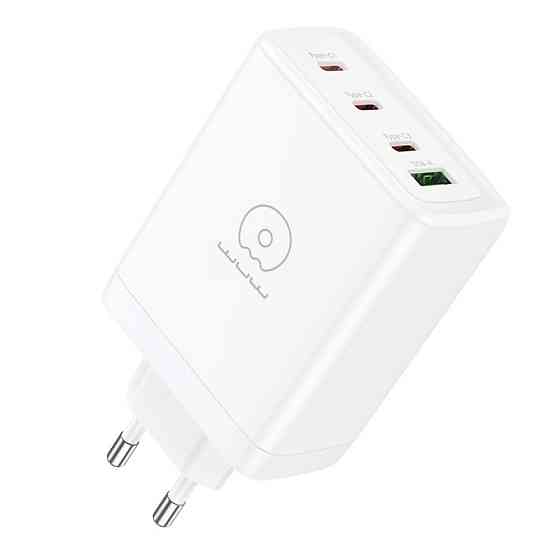 Мережевий зарядний пристрій WUW-C158 1USB 3Type-C + USB A PD100W white Київ