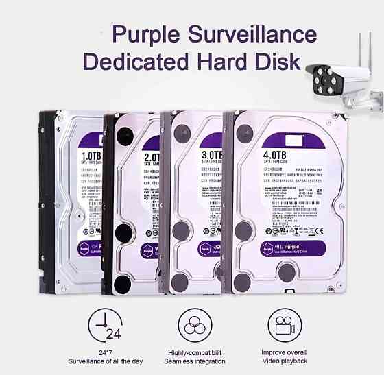 Жорсткий диск WD Purple HDD | 500GB  | 3.5" | SATA | Для відеоспостереження та ПК Київ
