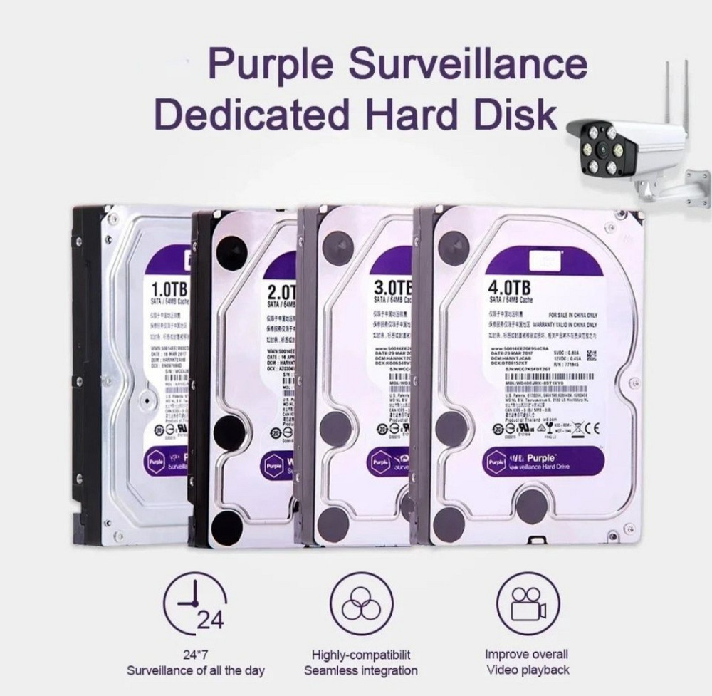 Жорсткий диск WD Purple HDD | 500GB  | 3.5