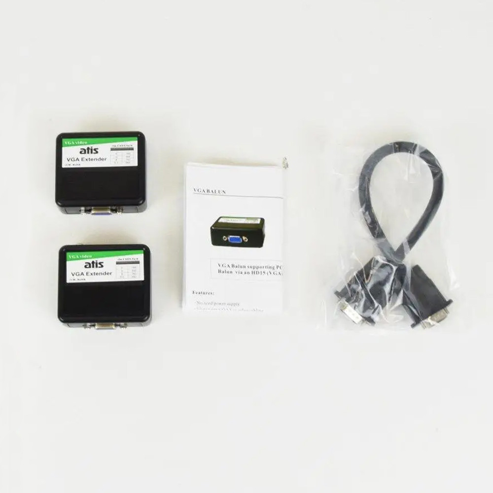 Пасивний приймач-передавач ATIS VGA Extender VGA-відео і RJ45 Київ - фото 3