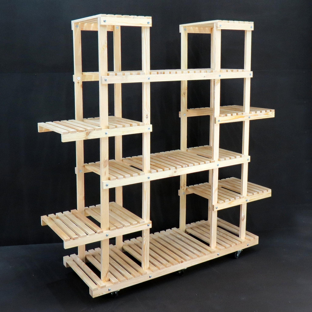 Підставка для квітів "Вінье 40" бланже на коліщатках Миколаїв - фото 1