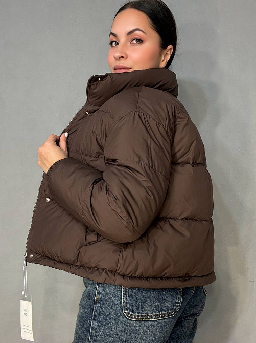 Куртка женская Fashions 87226 короткая демисезонная коричневая, коричневый, M Киев - изображение 14