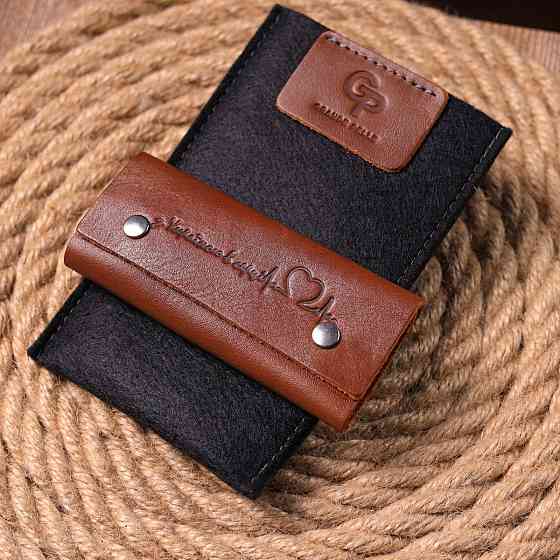 Превосходная ключница в глянцевой коже Сердце GRANDE PELLE 16721 Светло-коричневая Киев