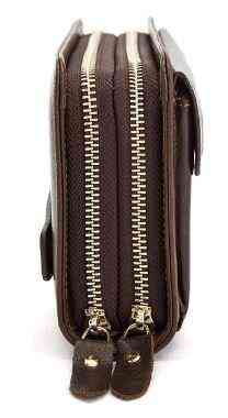 Чоловіча барсетка з ремінцем на руку Vintage 14915 Коричнева Київ