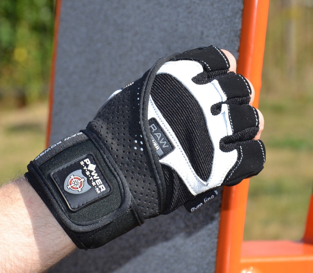 Перчатки для фитнеса Power System PS-2850 Raw Power Black/White L Луцк - изображение 4