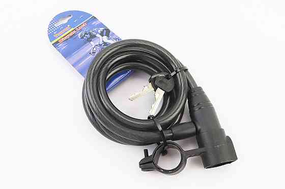 Замок протиугінний тросовий 1500х12мм під ключ, TY506 Київ