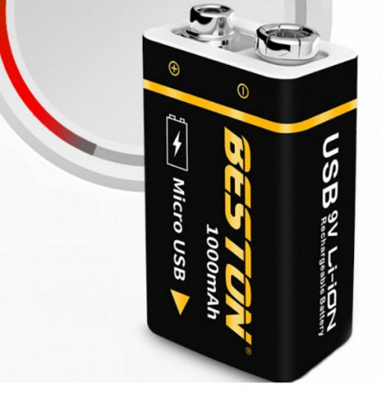 Акумулятор Beston USB крона 9v Li-ion 1000mAh Вінниця - фото 7