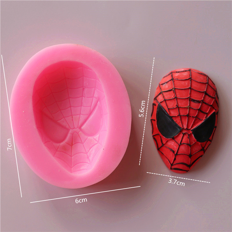 Молд силиконовый Спайдер мен 70 на 60 мм розовый Киев - изображение 2