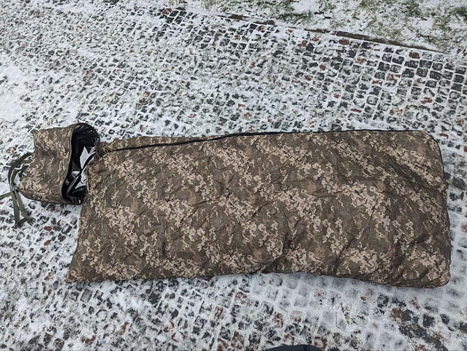 Зимовий спальний мішок просторий -35 Omni-Heat. Спальник ЗСУ. Військовий спальний мішок збільшень 2 Дніпро - photo 6