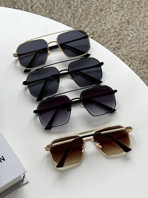 Солнцезащитные очки унисекс Chrome Hearts с металлической оправой на среднее лицо 🔥 MasterSem Киев - изображение 10